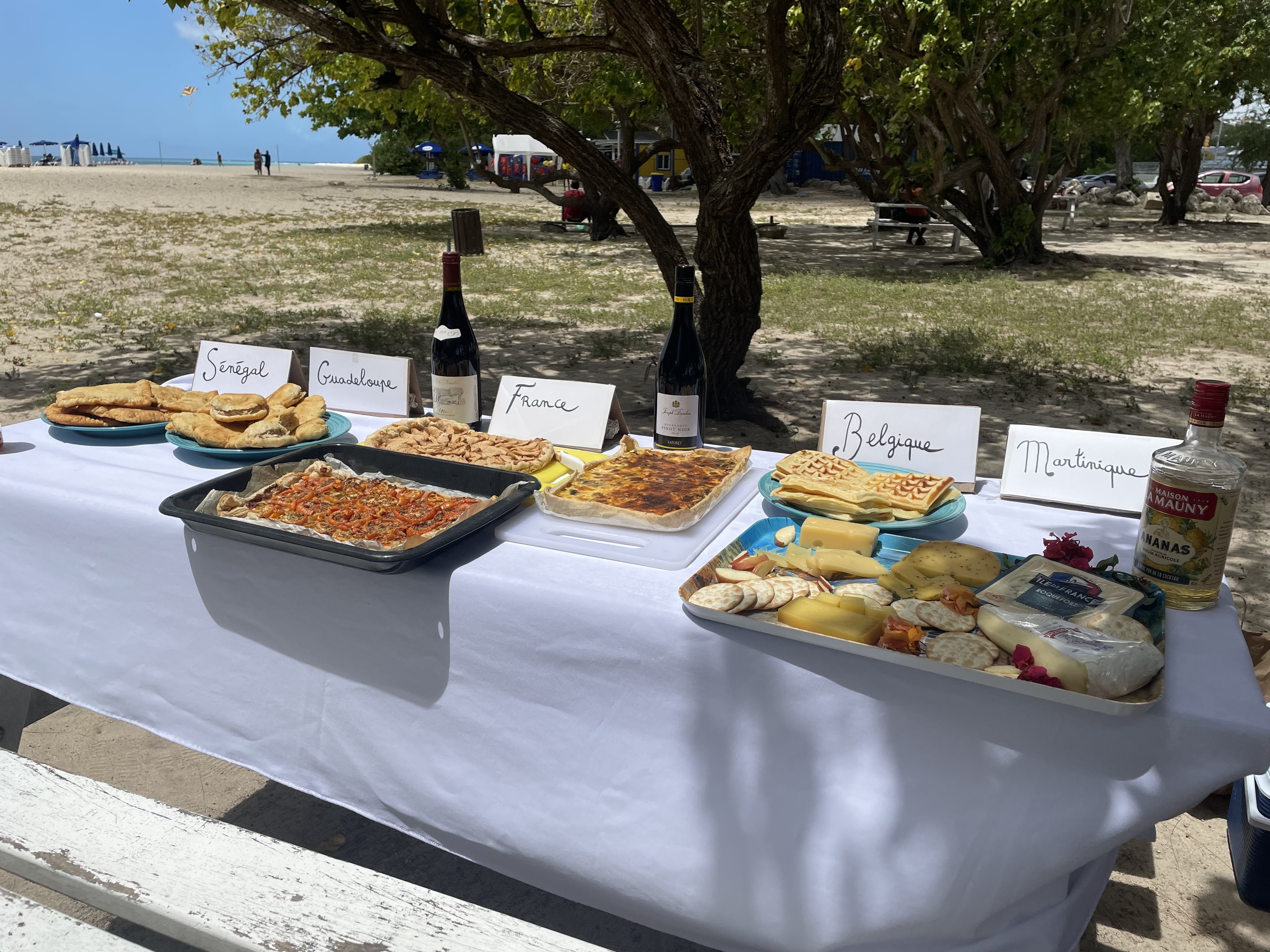 French picnic in Barbados